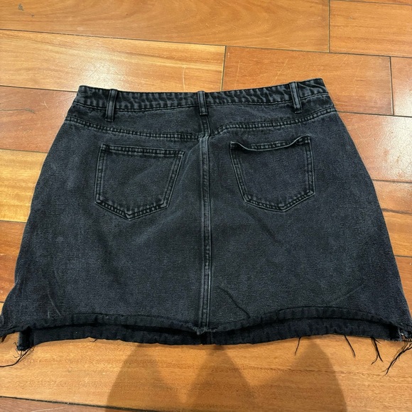 Black Denim Skirt - Picture 2 of 4